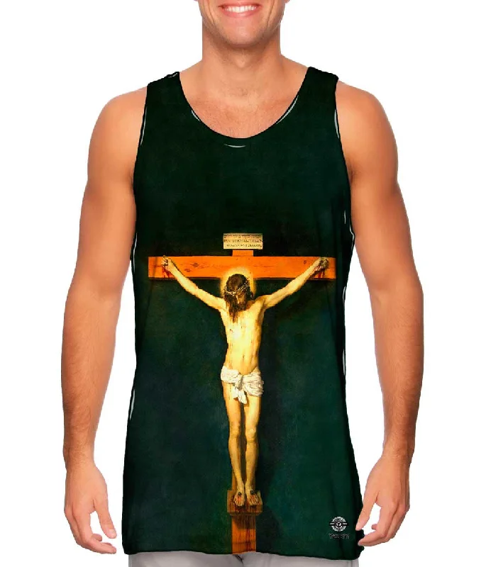 Women's Longline Tank Tops with Abstract PrintsDiego Velázquez - "Christ crucified" (1632) Women's Longline Tank Tops with Abstract PrintsDiego Velázquez - "Christ crucified" (1632)