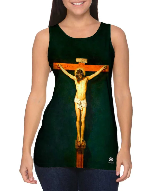 Plus Size Women's Glitter - Trimmed Tank Tops for Party NightsDiego Velázquez - "Christ crucified" (1632) Plus Size Women's Glitter - Trimmed Tank Tops for Party NightsDiego Velázquez - "Christ crucified" (1632)