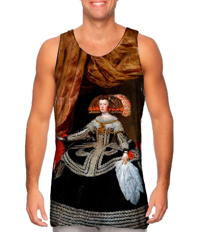 Women's Sleeveless Ribbed Tank Tops for a Trendy LookDiego Velazquez - "La Reina Dona Mariana Of Austria" (1652) Women's Sleeveless Ribbed Tank Tops for a Trendy LookDiego Velazquez - "La Reina Dona Mariana Of Austria" (1652)